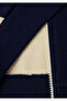 Boy's Cream Mix Logo Printed Zippered Stand Collar Sweatshirt with Pockets - 3