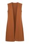 Large Size Solid Color Simple Thin Mother's Vest 8770-07 Tan - 5