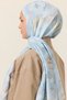 Rosalie Cotton Viscose Shawl - Blue - 4