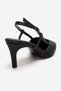 Elodie Black Black Stone Women's Thin Heeled Evening Dress Shoes - 5