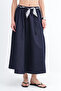 Scarf Detailed Long Skirt E11813 - 2
