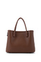 Women's Faux Leather Camel Handbag - 3