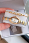 Premium Oval Case Women's Wristwatch Steel Band Japanese Movement Gift with Special Box Hmby2062C1