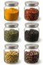 Glass Jars with Metal Lids 500 ml (6 Pieces) – Set of Storage Jars with Lids, Spice Jar/Dry Food Jar 11X10 cm - 4