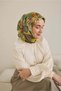 Tivil Pure Silk 11501 - 07 Grass Green Floral Pattern - 2