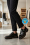 Premium Black Patent Leather Genuine Leather Men's Casual Shoes 2236 m - 2