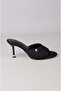Seç S57 Heelled Women's Slippers (Heel Height:9Cm) Black