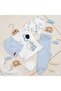Baby Unisex Elephant Figured 5-Piece Hospital Release Set, 100% Cotton Baby Set - 2