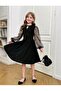 Tulle Sleeve Design/Princess Model Dress Suitable for Holidays and Graduations