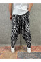 Patterned Shalwar with Elastic Waist - 2
