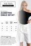 Women's Asymmetrical One-Shoulder Gathered Detailed Waist Blouse - 4