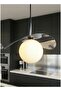 Modern Lighting, Single pendent, Light, Minimal modern Pendent, Chrome Color, 27x22x100 cm, Suitable for bedroom and living room, Bedside light - 4