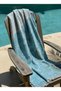 100% Cotton Natural Peshtemal |   Soft Textured |   Fast Drying | Caretta Caretta |   Blue-Green - 7