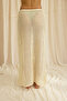 Forio Beige Knitwear Crop Skirt Set - 5