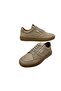 Men's Lace-Up Leather Nubuck Sand-Friendly Leather Stitched Rubber Sole Casual Shoes - 7