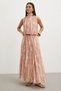 Nude Tone Batik Maxi Skirt - 3