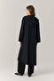 Hooded Buttoned Lace-Up Black Giy Çık 0019 - 8