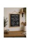 Blackboard 21 x 30 cm, A4 writing format, with solid beech wood frame