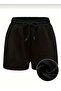 2 Pieces Black-Grey-Oversize Fit Shorts Bermuda Comfortable Fit Anti-Sweat - 3
