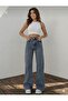 Alex Women's Medium Snow Super High Waist Loose Leg Denim Jeans Palazzo Pants - 2