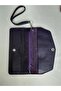 Genuine Leather Purple Women's Portfolio Wallet with Phone Compartment and Card Holder Drc56 - 5