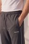 Smoked Double-Piping Side Pocket Zippered Comfortable Cut Combed Cotton Sweatpants Straight Leg Casual Sports Sweatpants - 4