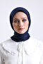 Plain Stitched Cheesecloth - Women's Headscarf |   Embroidery Writing Flat India 100X100 cm - 2