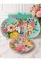 Porcelain Serving Plate Set of 6 27cm Full Bloom