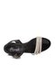 Black Girls' Stone Embellished Heeled Sandals - 4