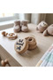 3D Design Wood Look Plastic Baby Hair Storage Box with English Text First Haircut Souvenir, Baby Gift, Memory