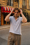 Men's Basic Polo Collar Slim Fit Classic Gray Shirt - 3