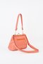 Women's Butterfly Orange Gold Accessory 4-Compartment Purse and Zipper Closure Handbag and Shoulder Bag - 2