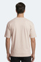 Katre Men's V-Neck Beige T-Shirt - 5
