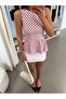 Polka Dot Patterned Volan Blouse - Pink - 2
