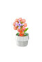 Flower Pot with Cat Figure Building Blocks 81 Pieces