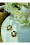 Gold Flower Pearl Earrings - 3