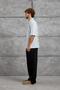 Men's T-Shirt Flamli Fabric Oversized Polo Baby Blue Oversized Polo Collar - 4