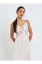 Pack of 2 - Floral Guipure Lace Slip Dress and Robe Set - 5