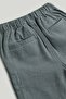 Blue Linen-Look Shorts - 3