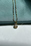 Zircon Stone Minimal Letter Steel Chain Necklace - 2