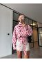 High-Collar Polka Dot Trench Coat