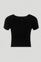 Women's Tie-Detail Crop T-Shirt, Low-Cut Modern Cut Stylish Top - 6
