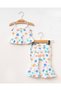 Colorful Daisy Patterned Straps Spanish Style Baby Girl 2-Piece Set - 4