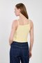 Women's Strappy Bubble Blouse - Yellow - 5