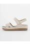 Women's Anatomical Sandals with Adjustable Straps, Comfortable for Summer, Daily Use, Beige Faux Leather - 2
