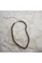 Brown Leather and Wooden Bead Necklace 35Cm+10Cm - 5