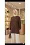 Women's Diamond Pattern Sequin Embroidered Hijab Tunic