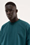 Men's Bacis Boxy T-Shirt Oil Green - 4