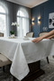 Thick Textured Water Repellent Tablecloth Stylish Jacquard Living Room Dining Table Cover - 6