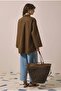 Double-Breasted Collar Tunic Brown - 5